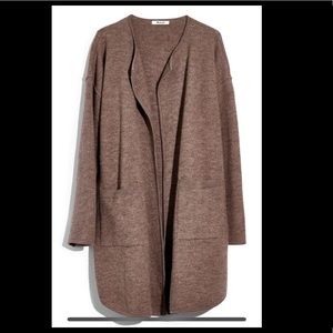 Madewell XL wool sweater coat with pockets (new)